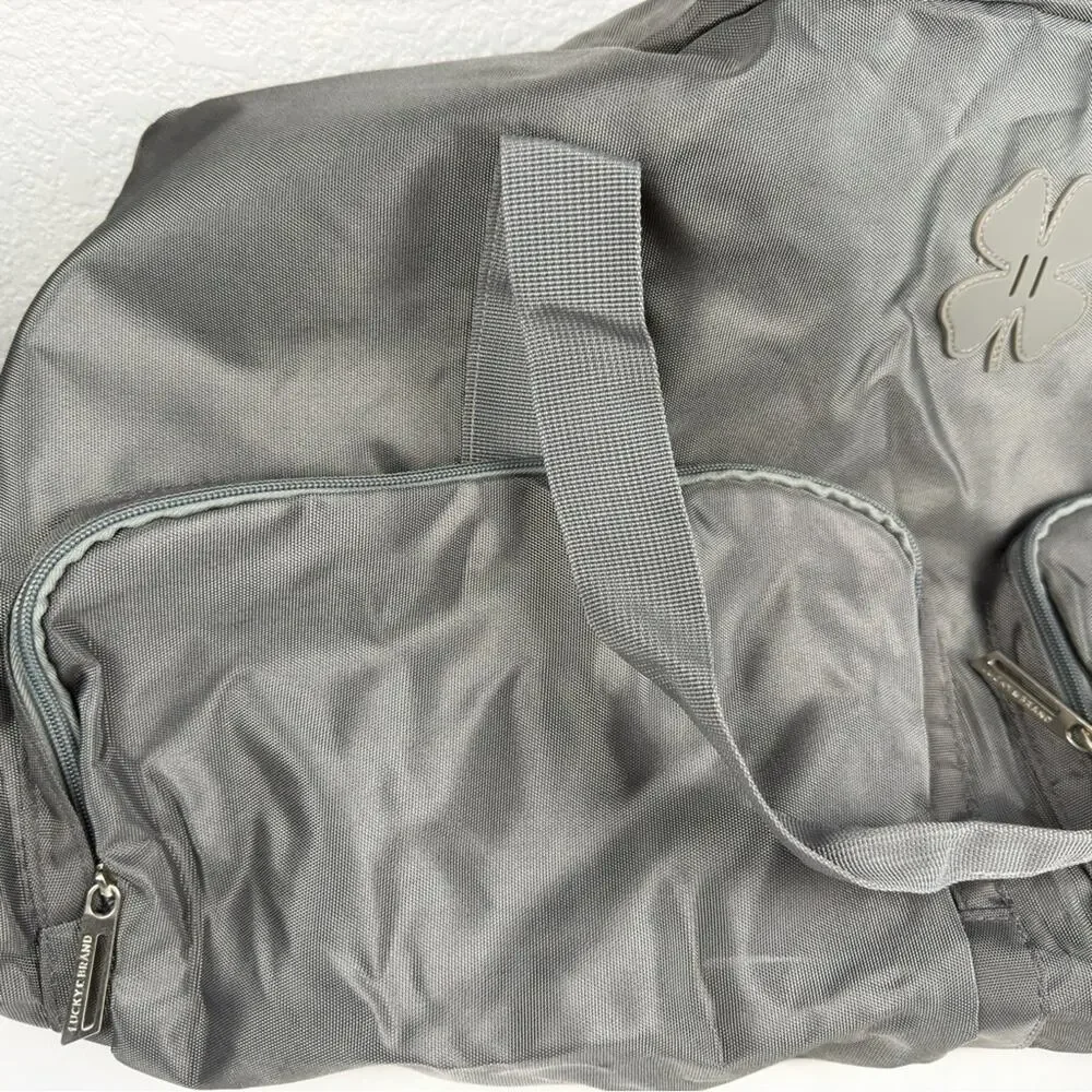 NWOT Lucky Brand Travel Duffel Bag 115L, Travel Bag, Large Duffle Charcoal Gray